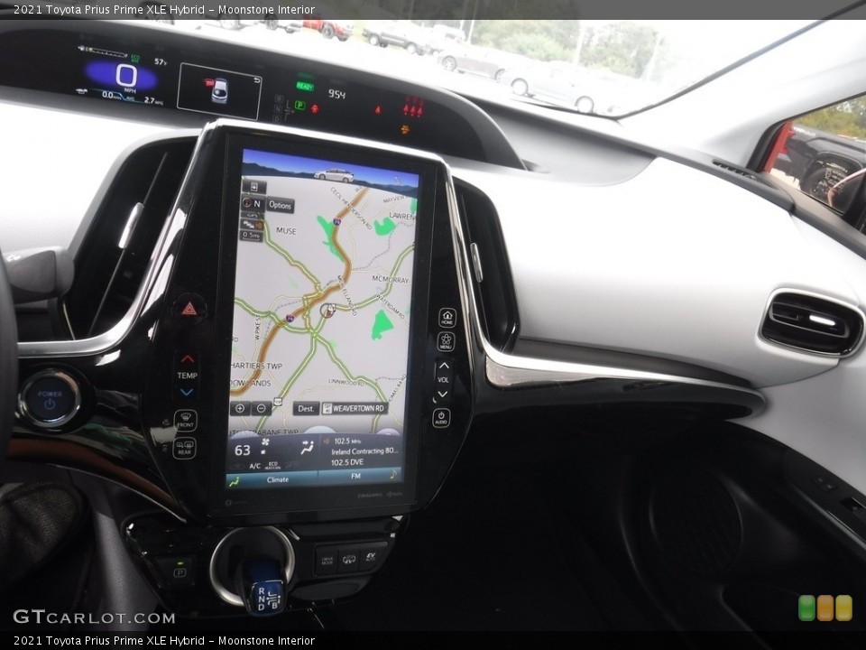 Moonstone Interior Navigation for the 2021 Toyota Prius Prime XLE Hybrid #144943785