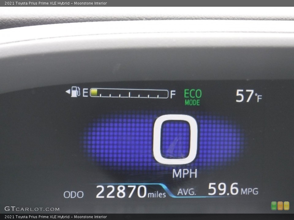 Moonstone Interior Gauges for the 2021 Toyota Prius Prime XLE Hybrid #144943821