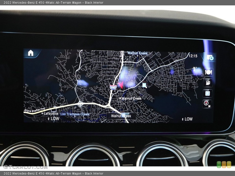 Black Interior Navigation for the 2022 Mercedes-Benz E 450 4Matic All-Terrain Wagon #144946942