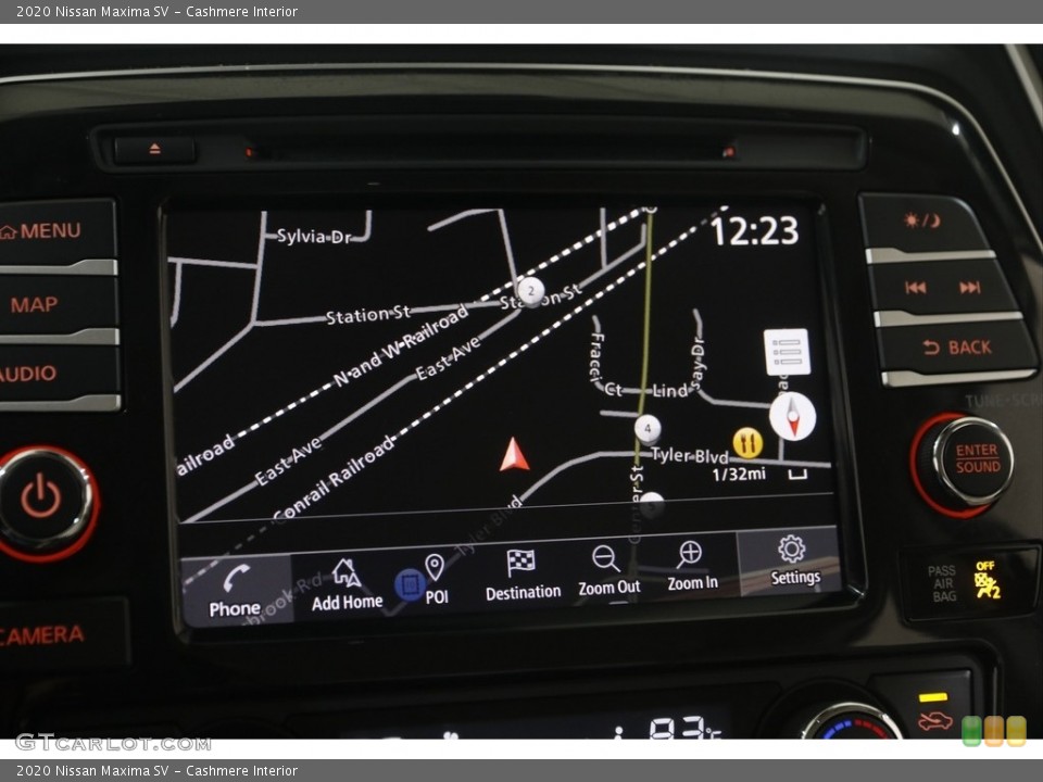 Cashmere Interior Navigation for the 2020 Nissan Maxima SV #144947032