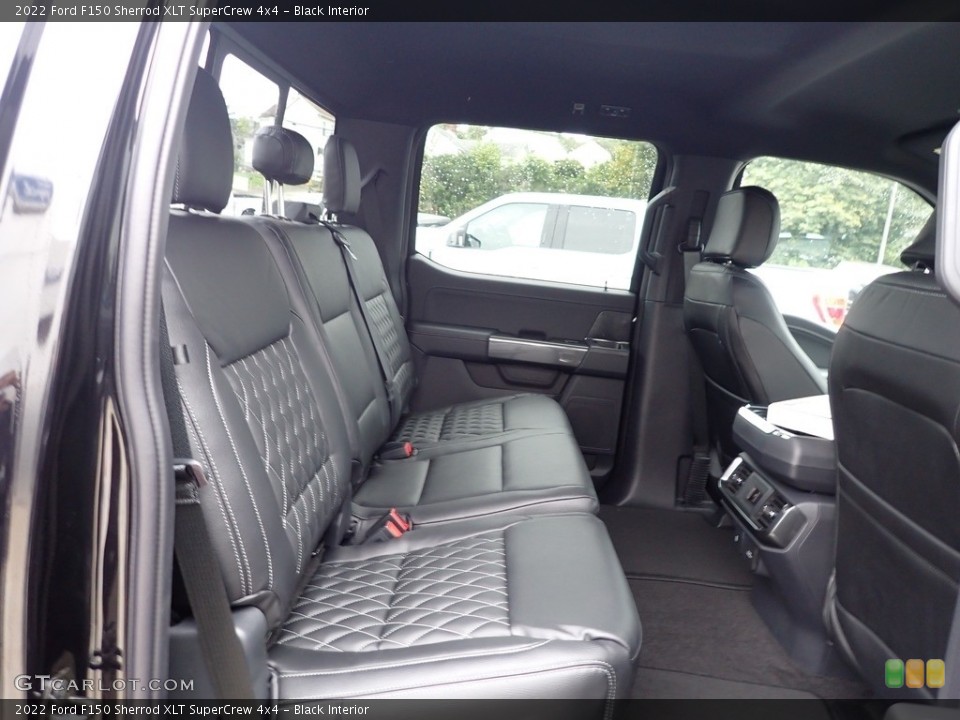 Black Interior Rear Seat for the 2022 Ford F150 Sherrod XLT SuperCrew 4x4 #144947213