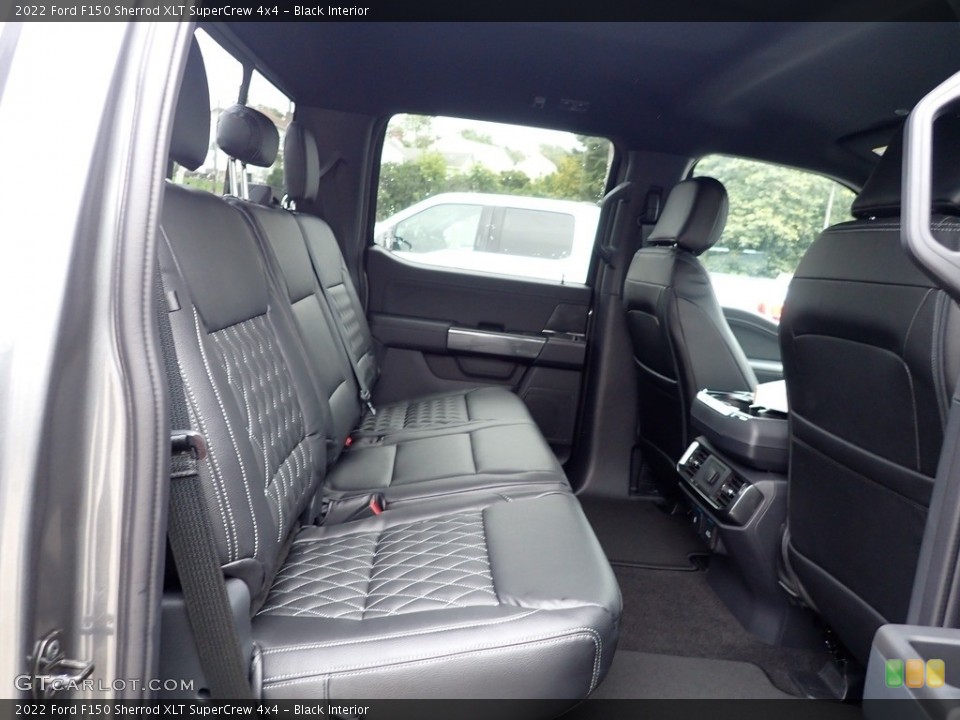 Black Interior Rear Seat for the 2022 Ford F150 Sherrod XLT SuperCrew 4x4 #144947602