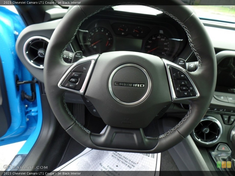 Jet Black Interior Steering Wheel for the 2023 Chevrolet Camaro LT1 Coupe #144947878