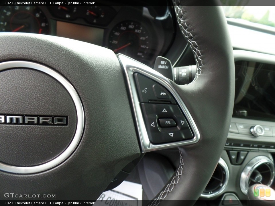 Jet Black Interior Steering Wheel for the 2023 Chevrolet Camaro LT1 Coupe #144947899