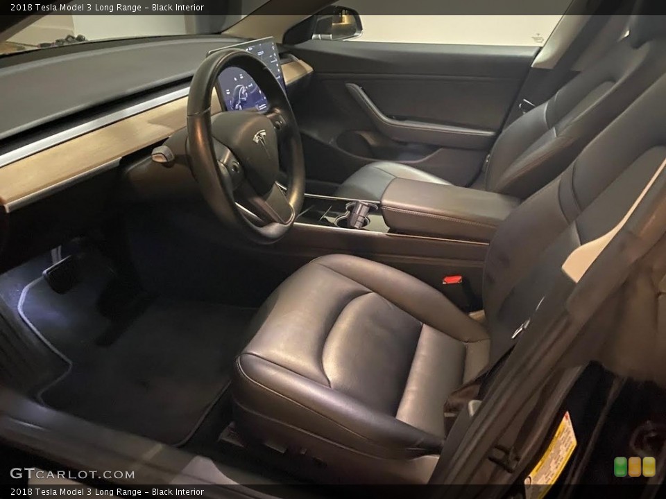 Black Interior Front Seat for the 2018 Tesla Model 3 Long Range #144948463