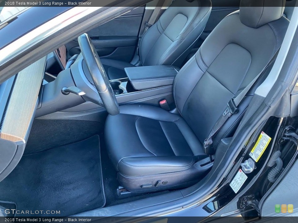 Black Interior Front Seat for the 2018 Tesla Model 3 Long Range #144948481