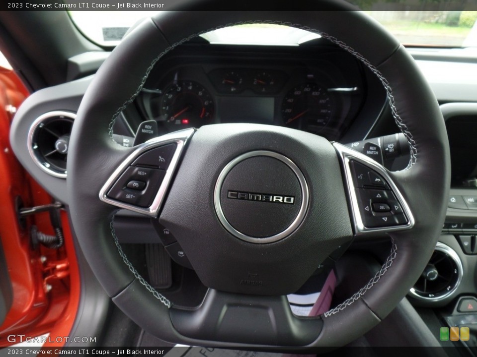 Jet Black Interior Steering Wheel for the 2023 Chevrolet Camaro LT1 Coupe #144948730