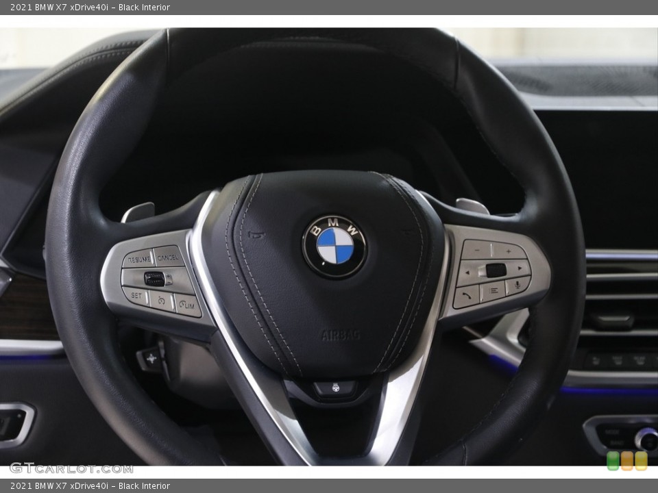 Black Interior Steering Wheel for the 2021 BMW X7 xDrive40i #144949234