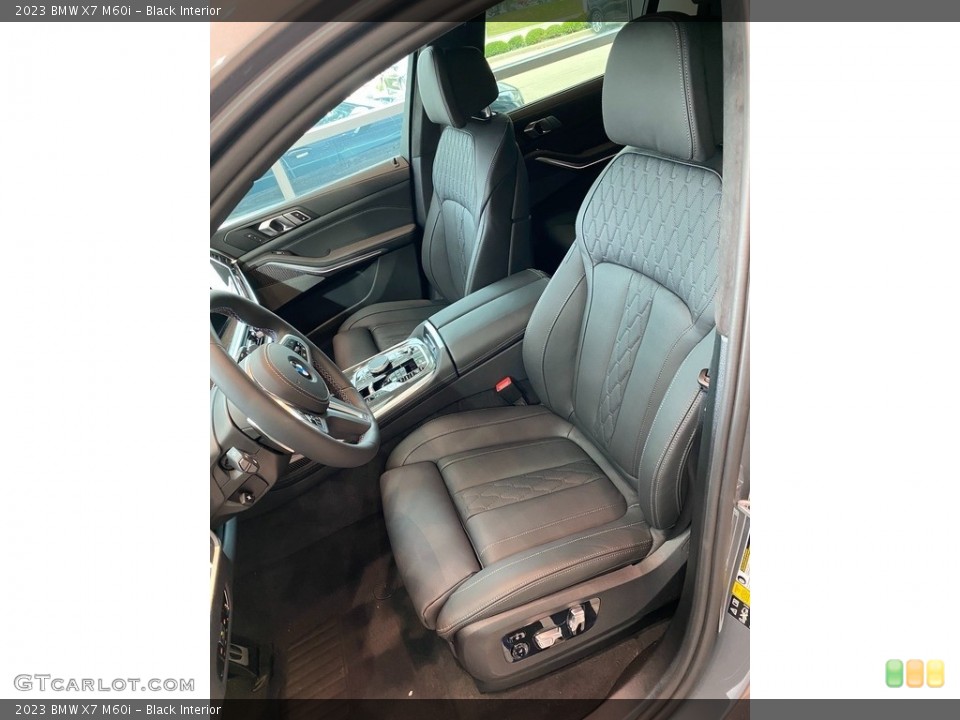 Black Interior Front Seat for the 2023 BMW X7 M60i #144949390