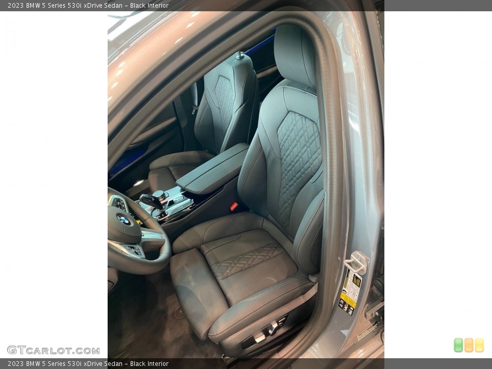Black Interior Front Seat for the 2023 BMW 5 Series 530i xDrive Sedan #144949420