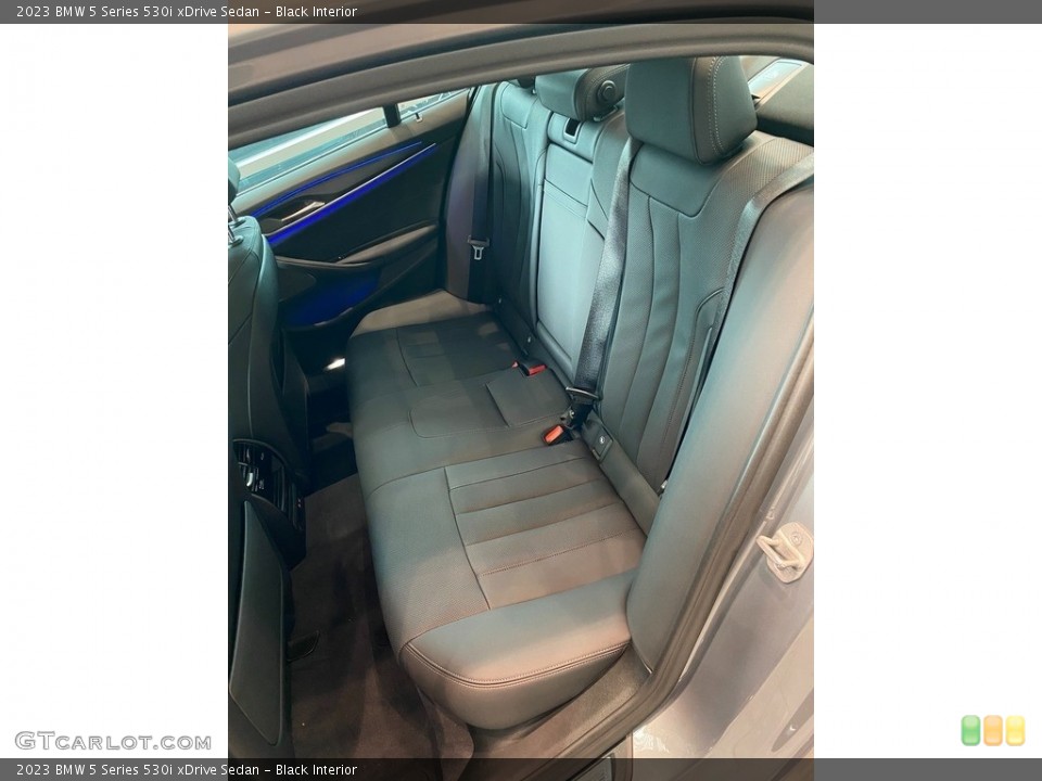 Black Interior Rear Seat for the 2023 BMW 5 Series 530i xDrive Sedan #144949426