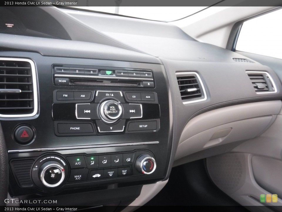 Gray Interior Controls for the 2013 Honda Civic LX Sedan #144952759