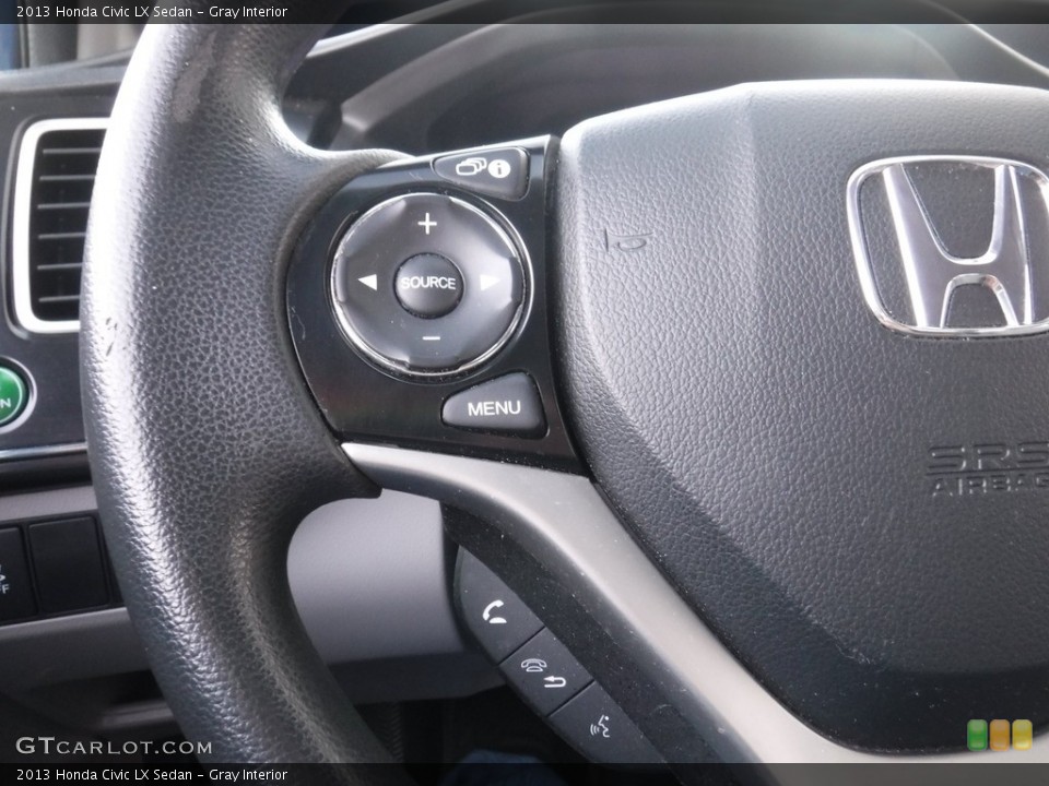 Gray Interior Steering Wheel for the 2013 Honda Civic LX Sedan #144952834