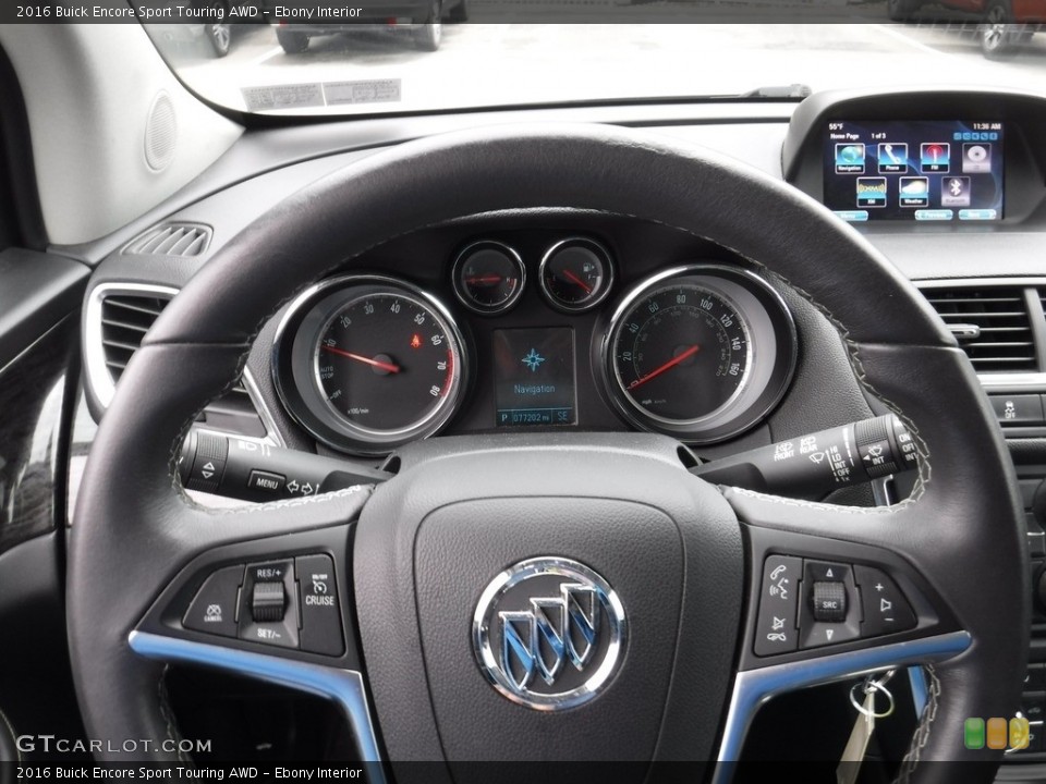 Ebony Interior Steering Wheel for the 2016 Buick Encore Sport Touring AWD #144954776