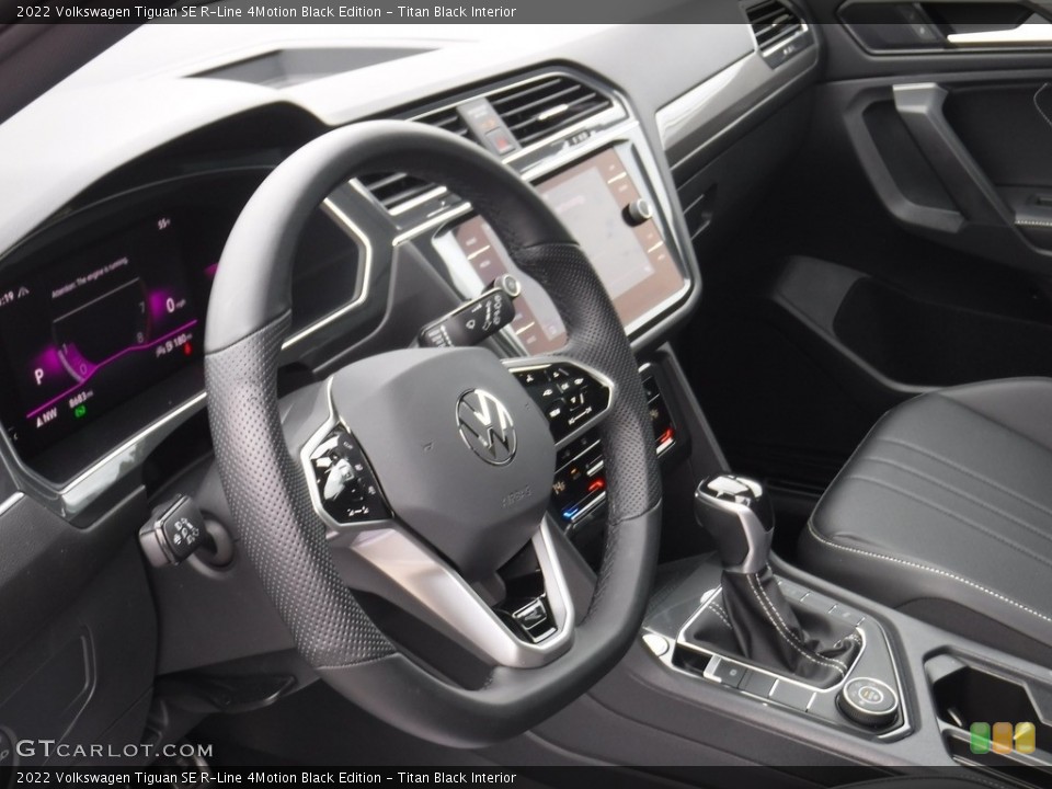 Titan Black Interior Steering Wheel for the 2022 Volkswagen Tiguan SE R-Line 4Motion Black Edition #144955262