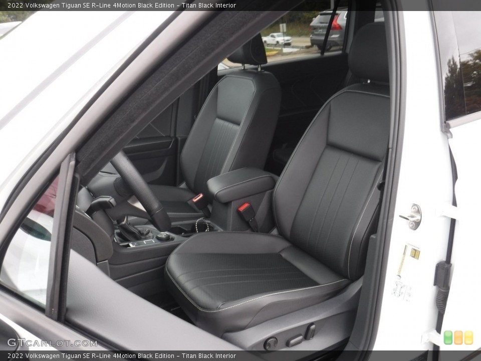 Titan Black Interior Front Seat for the 2022 Volkswagen Tiguan SE R-Line 4Motion Black Edition #144955268