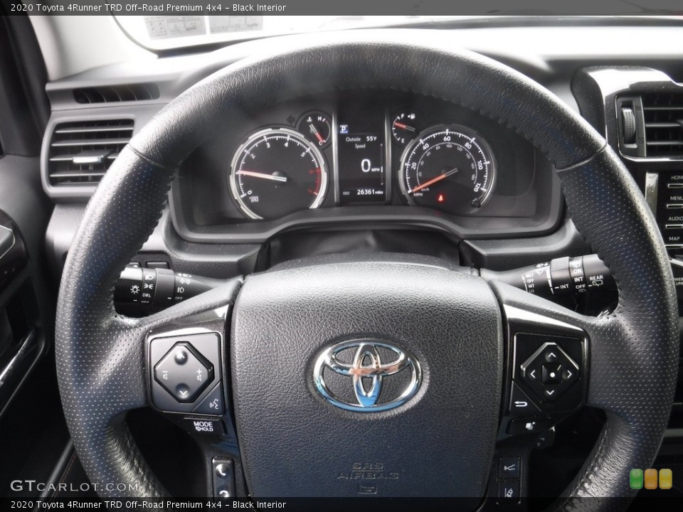 Black Interior Steering Wheel for the 2020 Toyota 4Runner TRD Off-Road Premium 4x4 #144955898