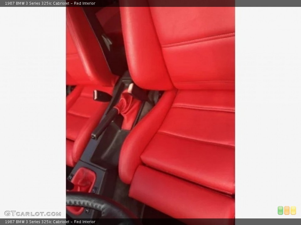 Red 1987 BMW 3 Series Interiors