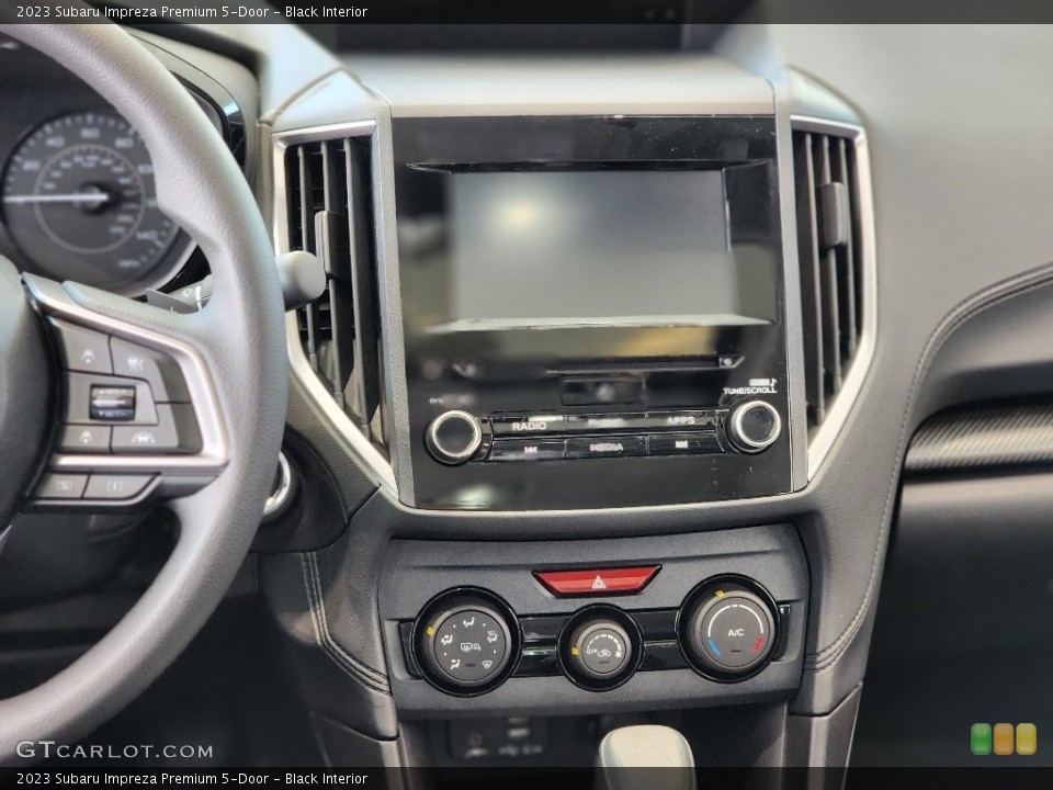 Black Interior Controls for the 2023 Subaru Impreza Premium 5-Door #144961304