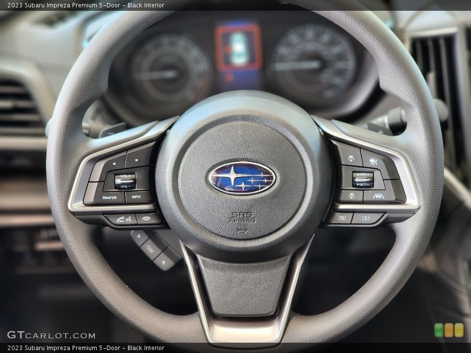 Black Interior Steering Wheel for the 2023 Subaru Impreza Premium 5-Door #144961331