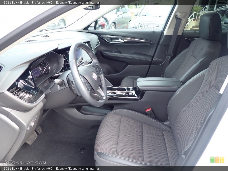 Ebony w/Ebony Accents 2021 Buick Envision Interiors