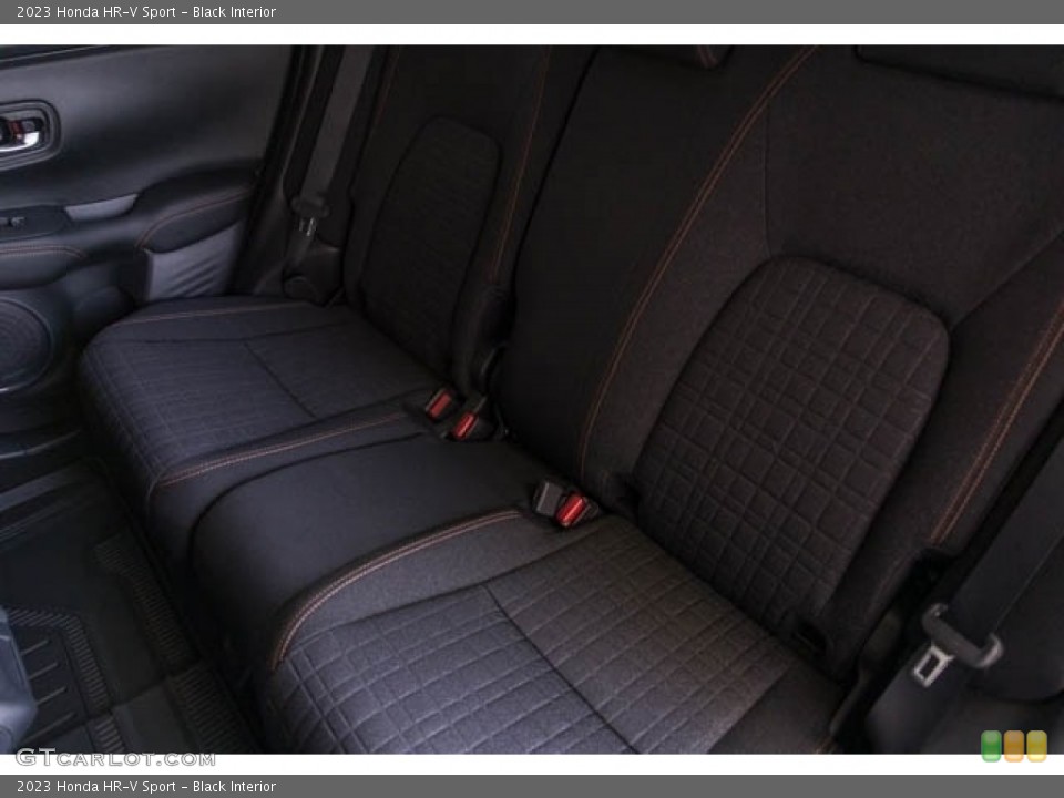 Black Interior Rear Seat for the 2023 Honda HR-V Sport #144964409