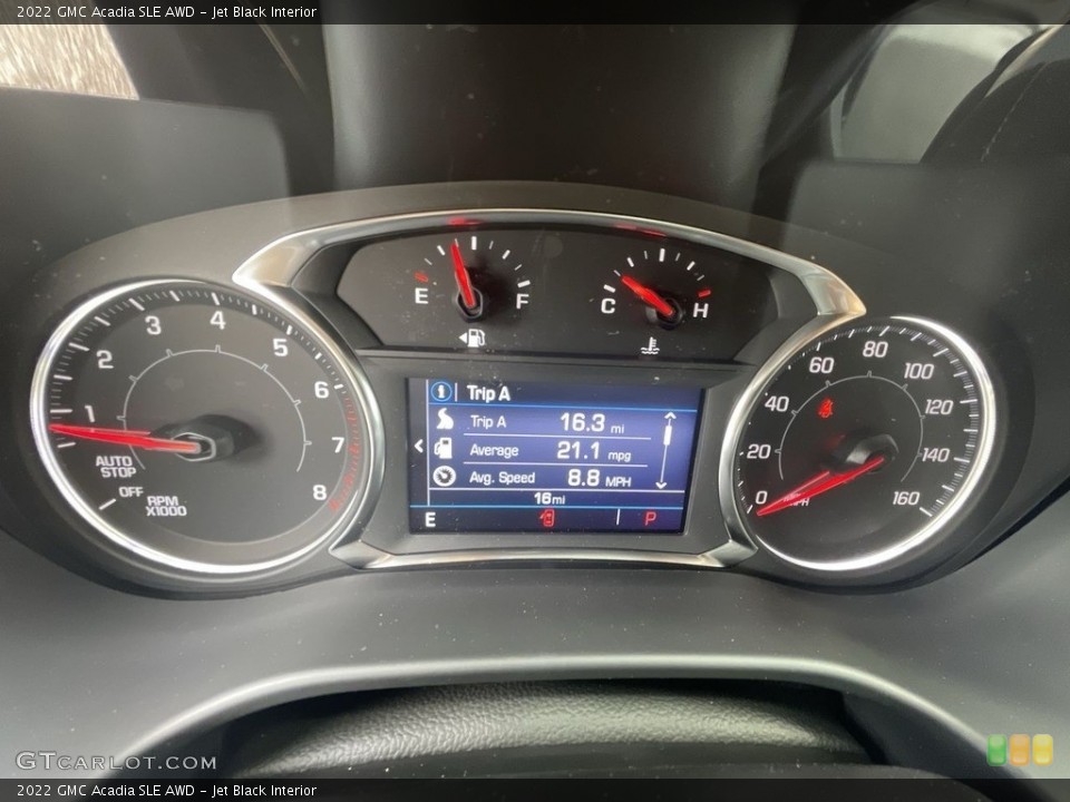 Jet Black Interior Gauges for the 2022 GMC Acadia SLE AWD #144966415