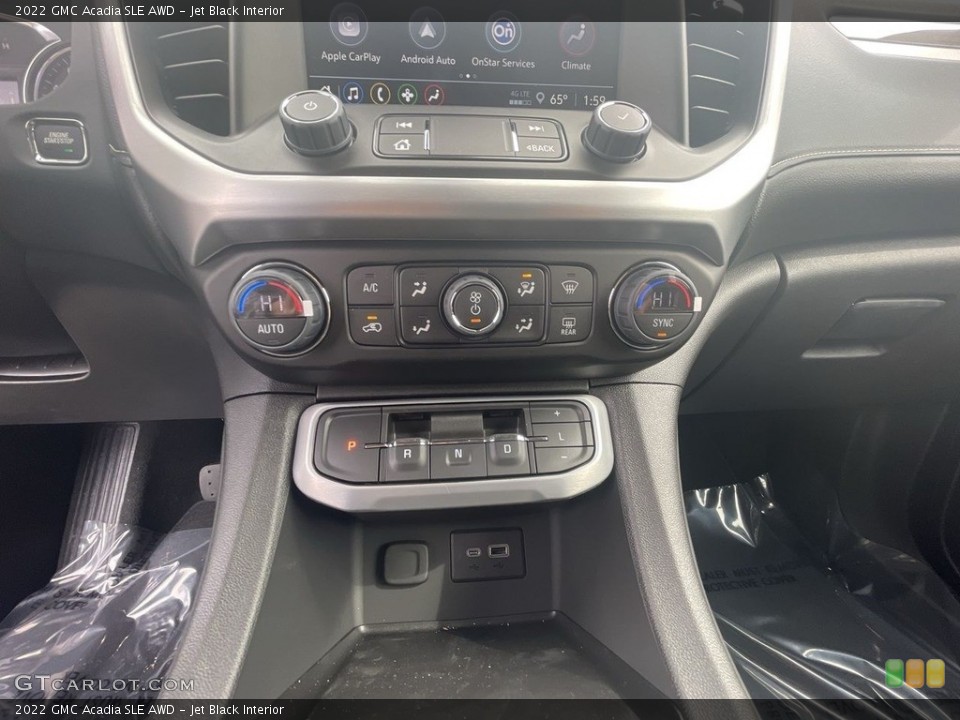 Jet Black Interior Controls for the 2022 GMC Acadia SLE AWD #144966424