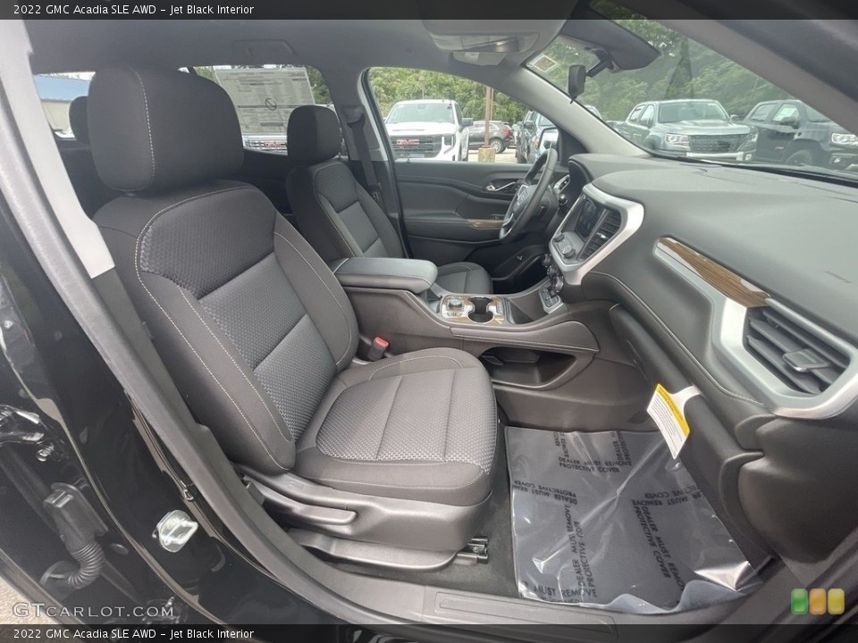 Jet Black Interior Front Seat for the 2022 GMC Acadia SLE AWD #144966442