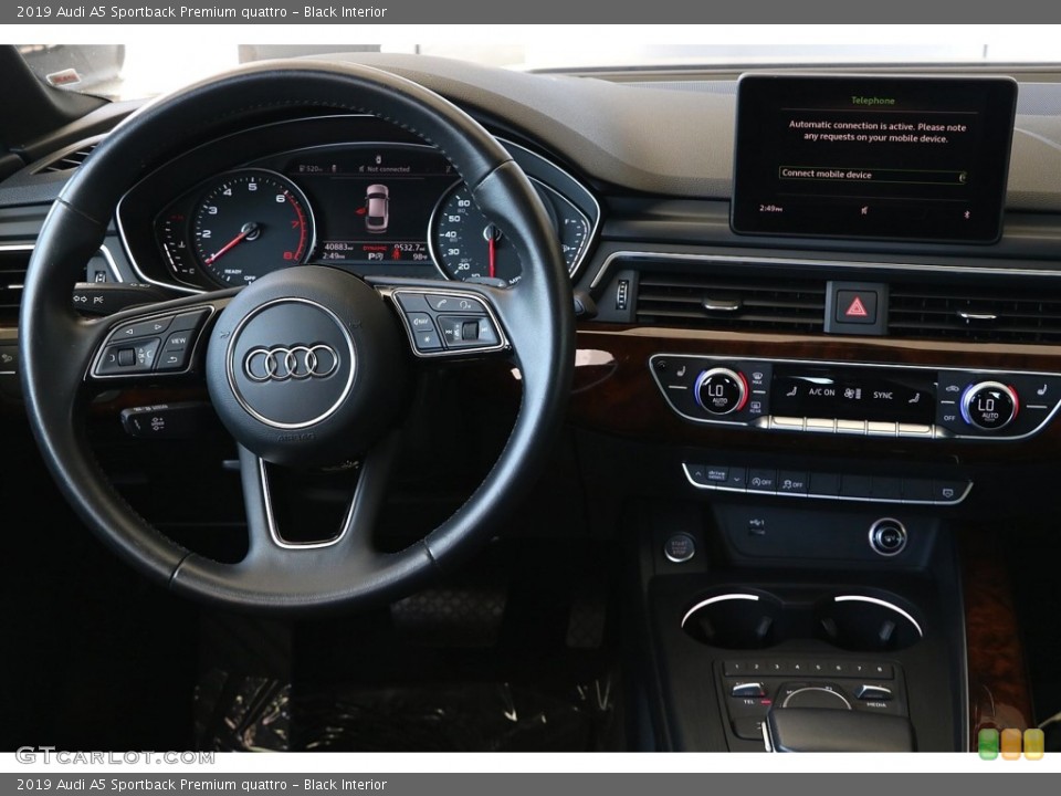Black Interior Dashboard for the 2019 Audi A5 Sportback Premium quattro #144967985