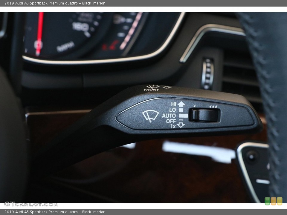 Black Interior Controls for the 2019 Audi A5 Sportback Premium quattro #144968372
