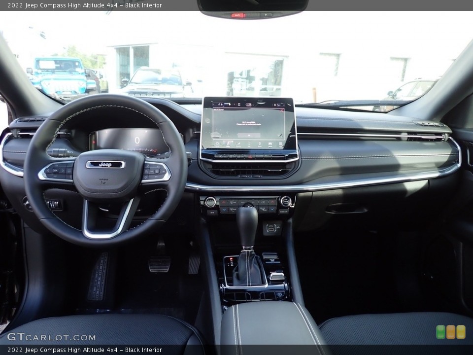 Black Interior Dashboard for the 2022 Jeep Compass High Altitude 4x4 #144969803