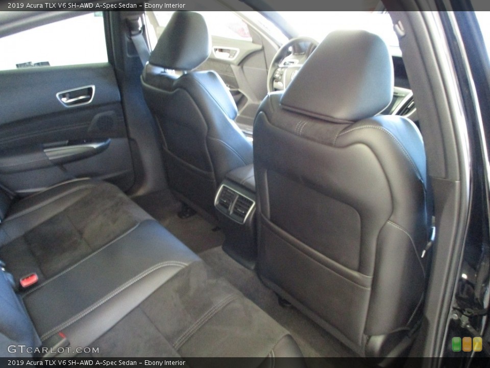 Ebony Interior Rear Seat for the 2019 Acura TLX V6 SH-AWD A-Spec Sedan #144972758