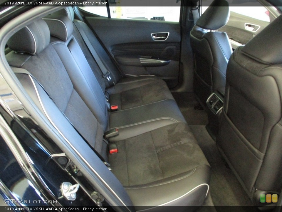 Ebony Interior Rear Seat for the 2019 Acura TLX V6 SH-AWD A-Spec Sedan #144972770