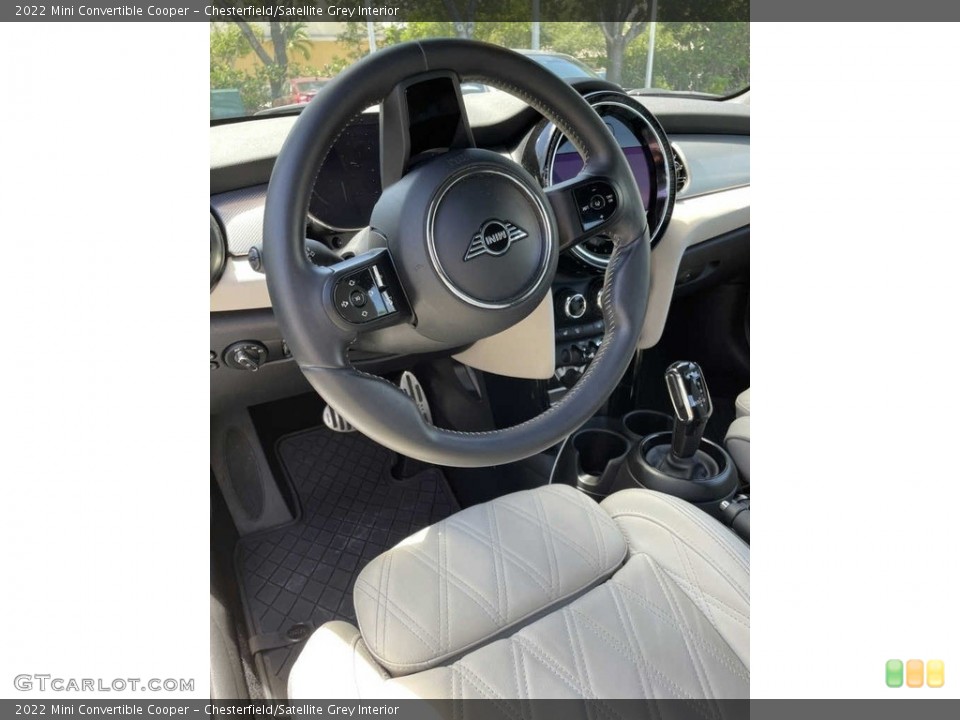 Chesterfield/Satellite Grey Interior Steering Wheel for the 2022 Mini Convertible Cooper #144974741