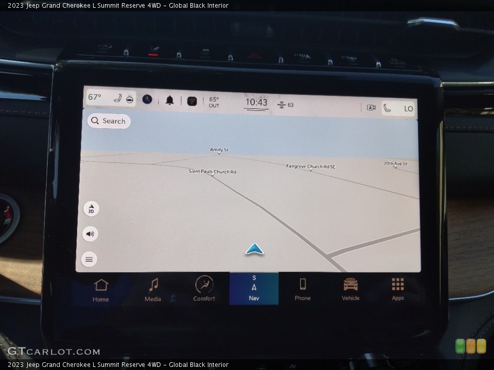 Global Black Interior Navigation for the 2023 Jeep Grand Cherokee L Summit Reserve 4WD #144976219