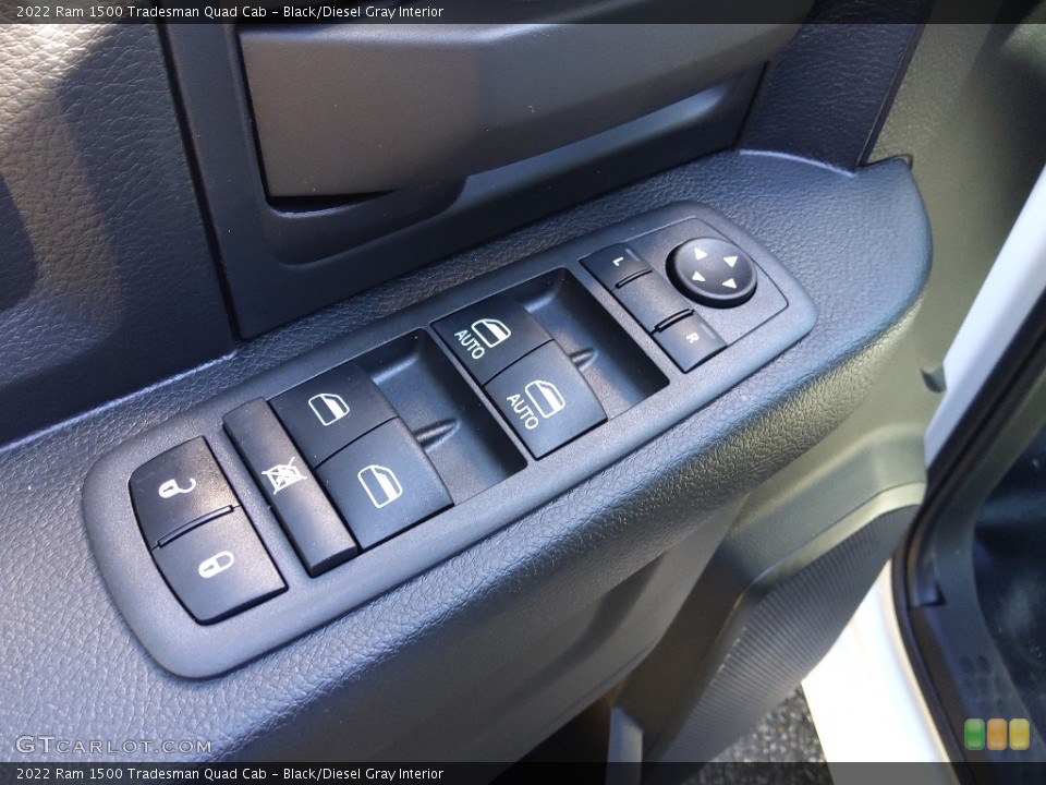 Black/Diesel Gray Interior Controls for the 2022 Ram 1500 Tradesman Quad Cab #144977638
