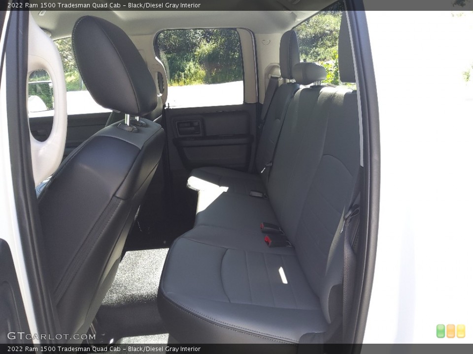 Black/Diesel Gray Interior Rear Seat for the 2022 Ram 1500 Tradesman Quad Cab #144977665