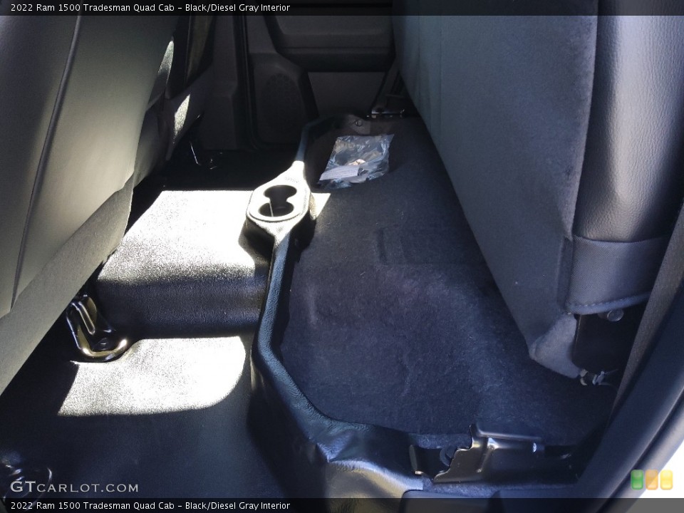 Black/Diesel Gray Interior Rear Seat for the 2022 Ram 1500 Tradesman Quad Cab #144977686