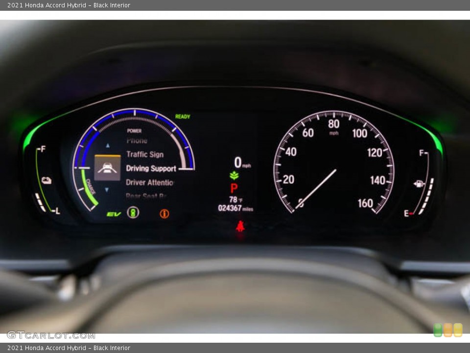 Black Interior Gauges for the 2021 Honda Accord Hybrid #144977692