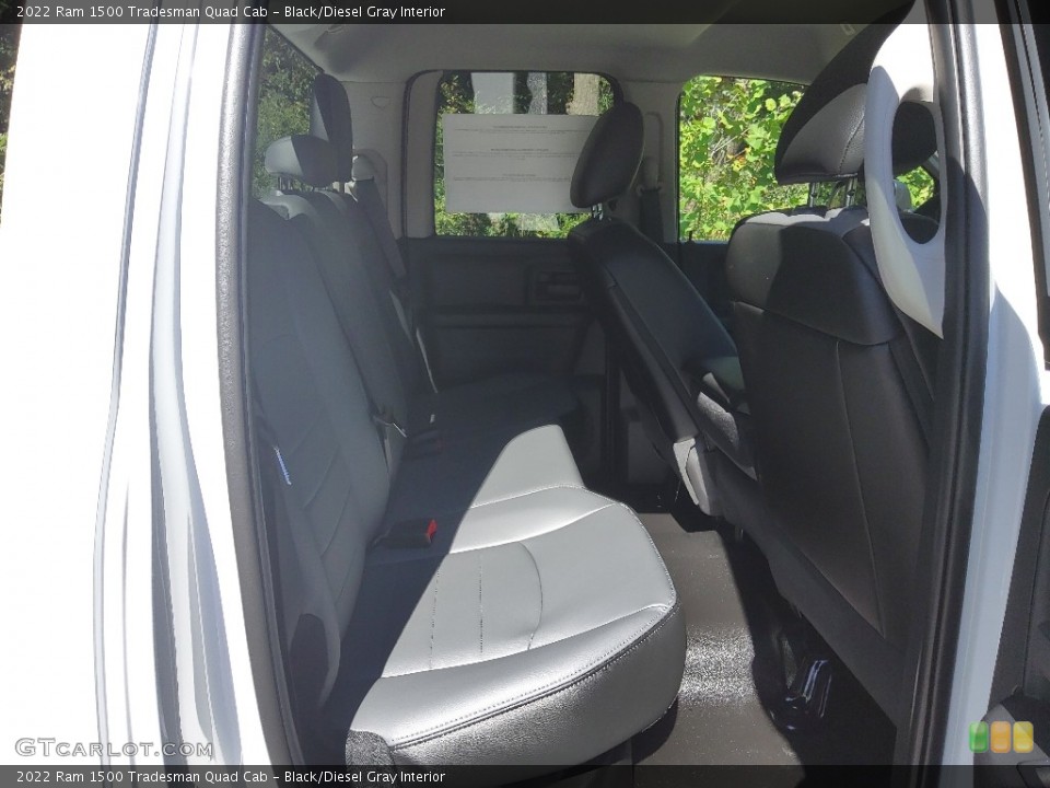 Black/Diesel Gray Interior Rear Seat for the 2022 Ram 1500 Tradesman Quad Cab #144977716