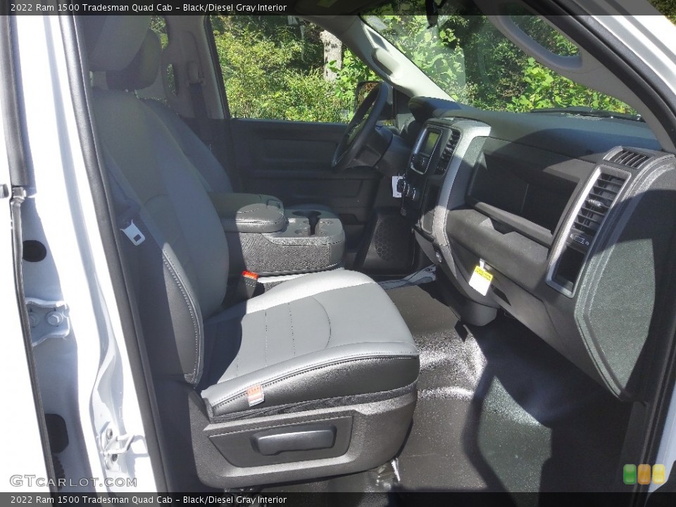 Black/Diesel Gray Interior Front Seat for the 2022 Ram 1500 Tradesman Quad Cab #144977737