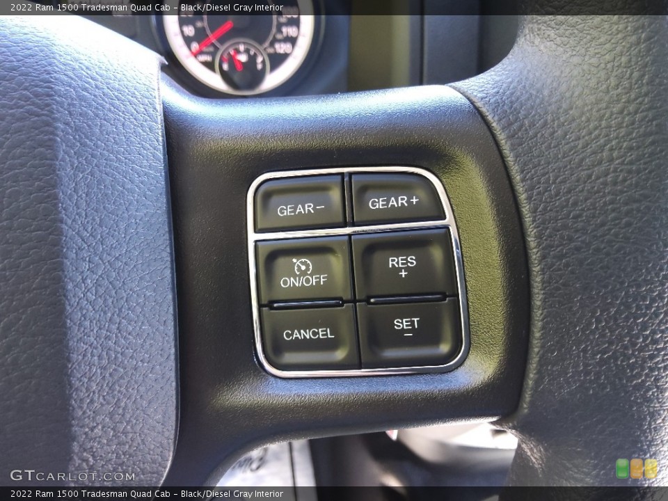 Black/Diesel Gray Interior Steering Wheel for the 2022 Ram 1500 Tradesman Quad Cab #144977815