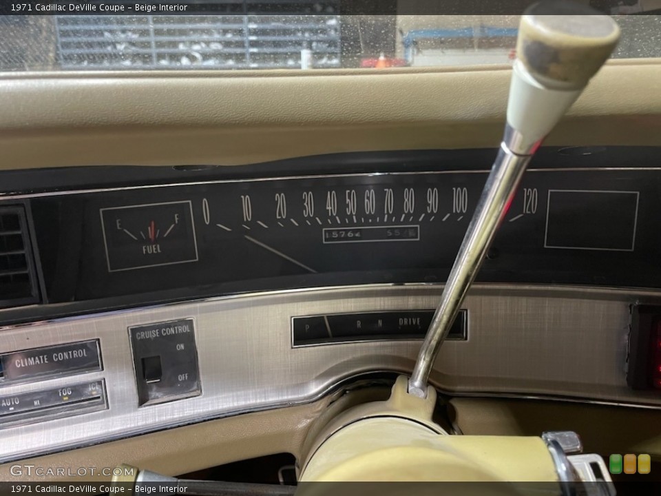 Beige Interior Dashboard for the 1971 Cadillac DeVille Coupe #144978268