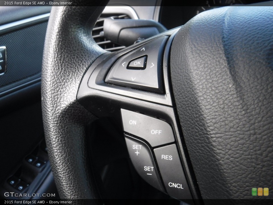 Ebony Interior Steering Wheel for the 2015 Ford Edge SE AWD #144979510