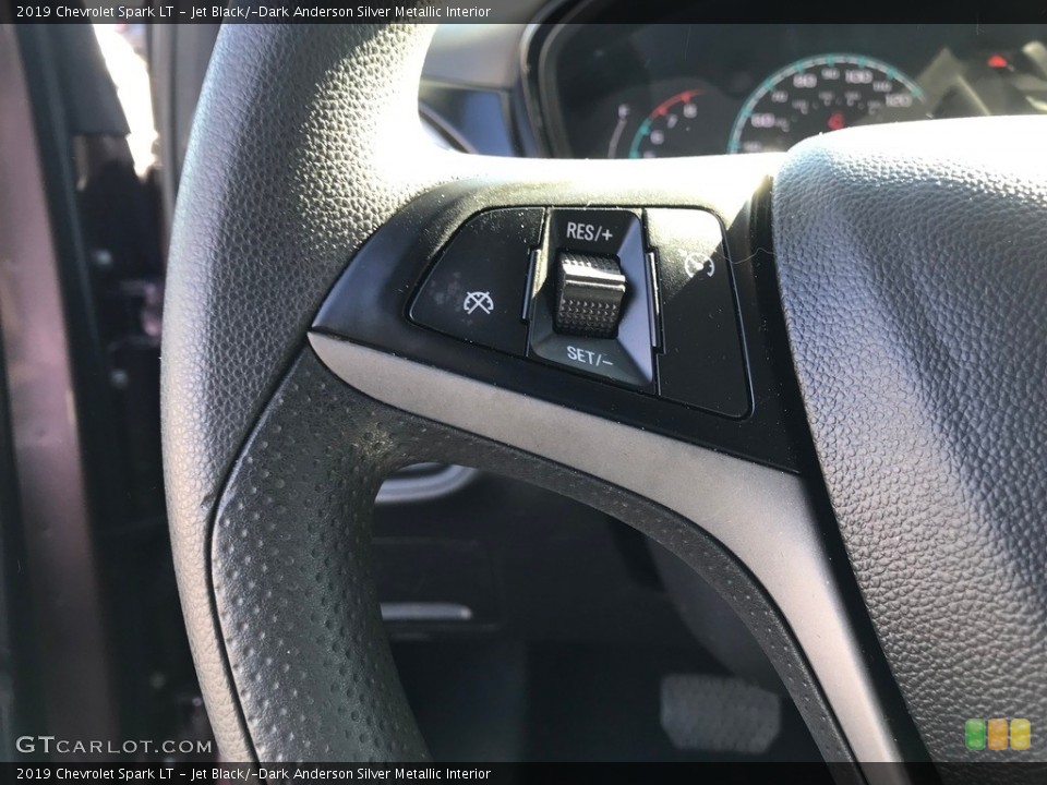 Jet Black/­Dark Anderson Silver Metallic Interior Steering Wheel for the 2019 Chevrolet Spark LT #144980288