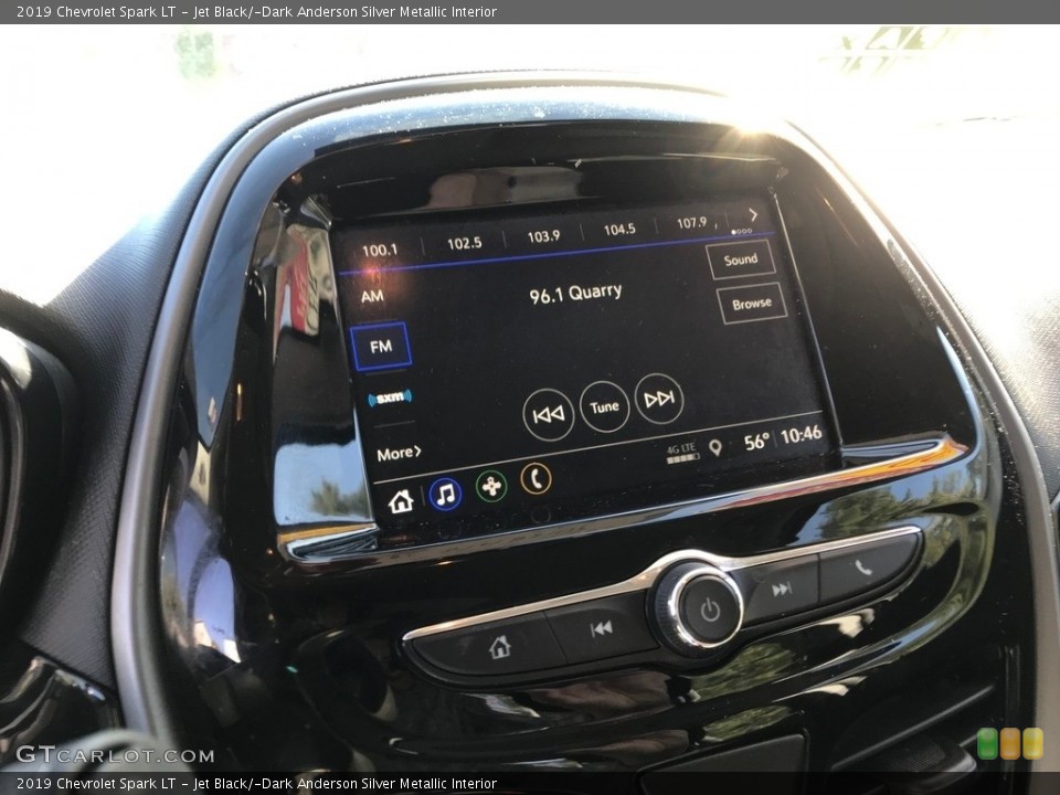 Jet Black/­Dark Anderson Silver Metallic Interior Controls for the 2019 Chevrolet Spark LT #144980342