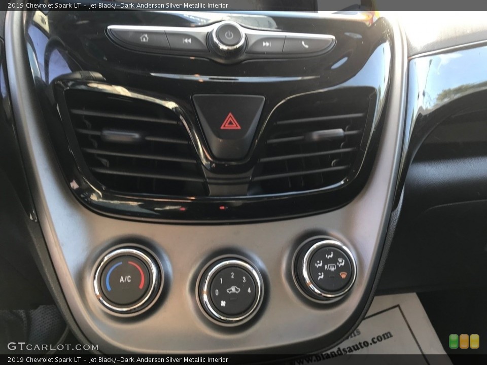 Jet Black/­Dark Anderson Silver Metallic Interior Controls for the 2019 Chevrolet Spark LT #144980384