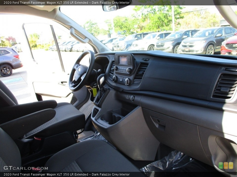 Dark Palazzo Grey Interior Dashboard for the 2020 Ford Transit Passenger Wagon XLT 350 LR Extended #144980876