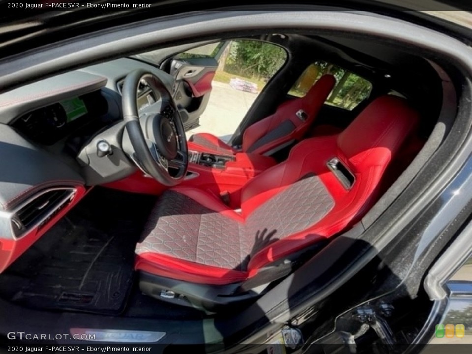 Ebony/Pimento 2020 Jaguar F-PACE Interiors